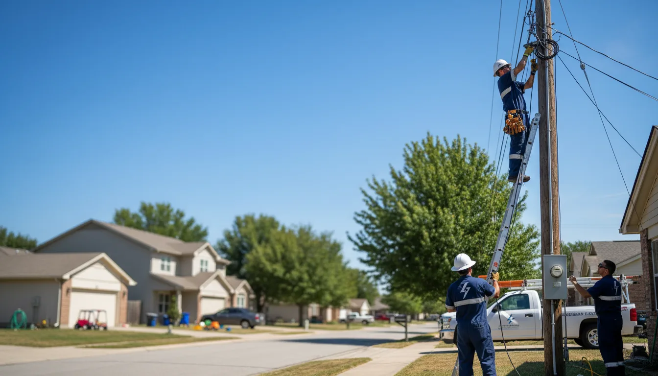 Residential electrician providing installation services in Hookstown, PA